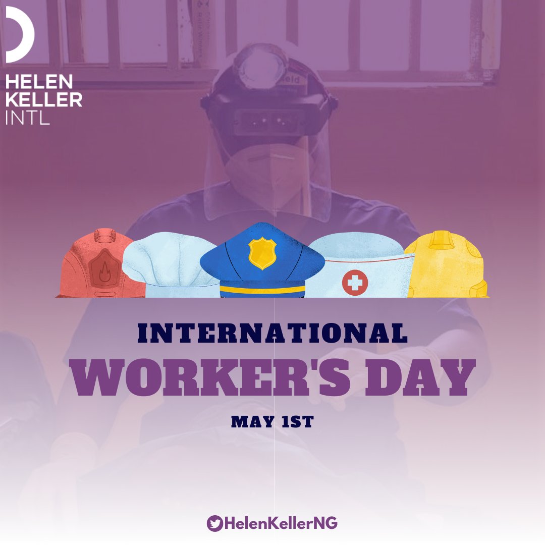 Happy International Workers' Day from all of us at Helen Keller Nigeria! Today, we celebrate the hard work & dedication of workers worldwide, including our incredible partners & staff. Your contributions make our mission of empowering individuals possible. #WorkersDay #LabourDay