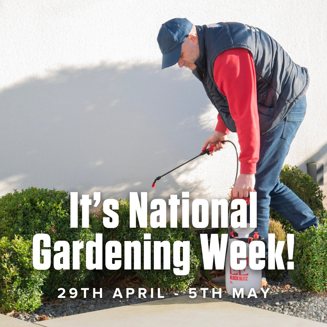 BlockBlitz's tweet image. It's #InternationalGardeningWeek 2024 🧑‍🌾🪴

This year we will be focussing on every gardener's best friend: The Block Blitz Go Weed ❌

Go Weed is a Glyphosate free, fast-acting, weed and moss killer which takes the hassle out of weeding and keeps your garden pristine 🌱✨