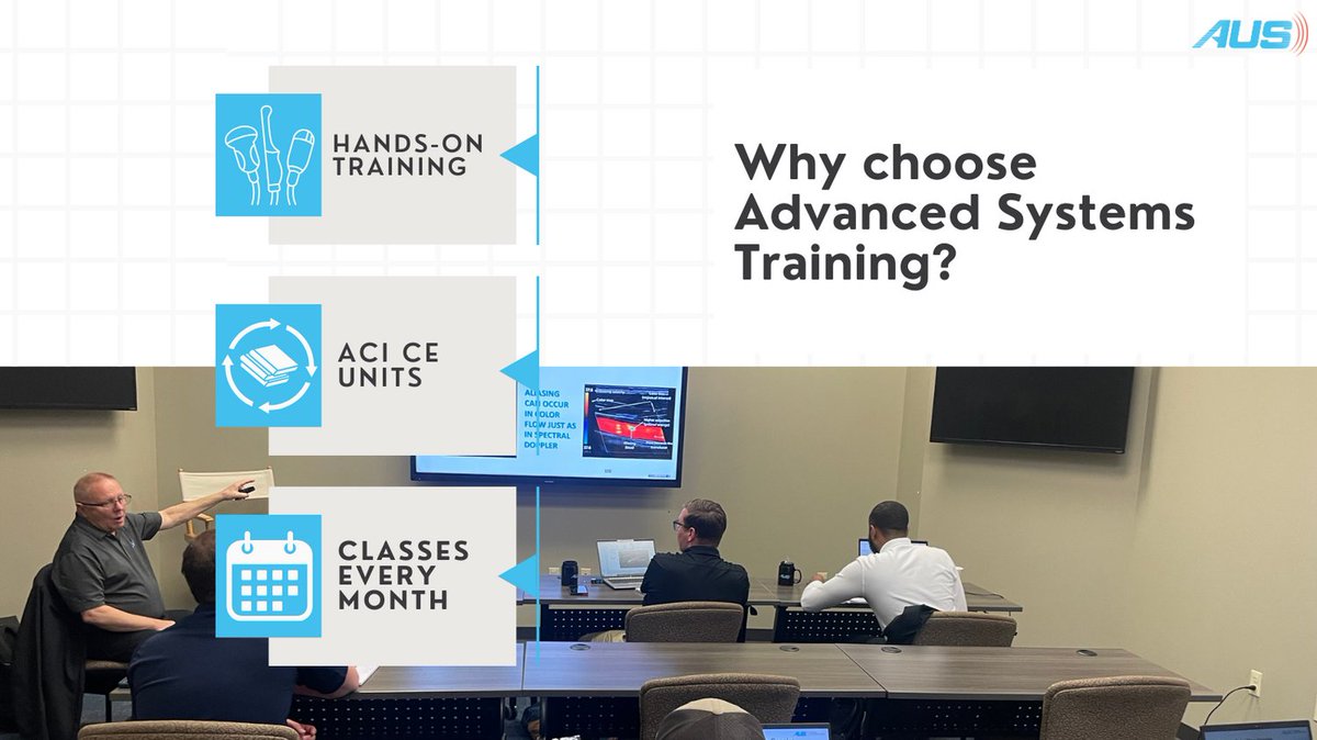 Tired of theoretical training? #AUSTraining gets you working with the tools you'll actually use. Sign up today!  advancedultrasound.com/training/servi… #ultrasoundtech #sonography #ultrasoundcommunity #ultrasoundtech