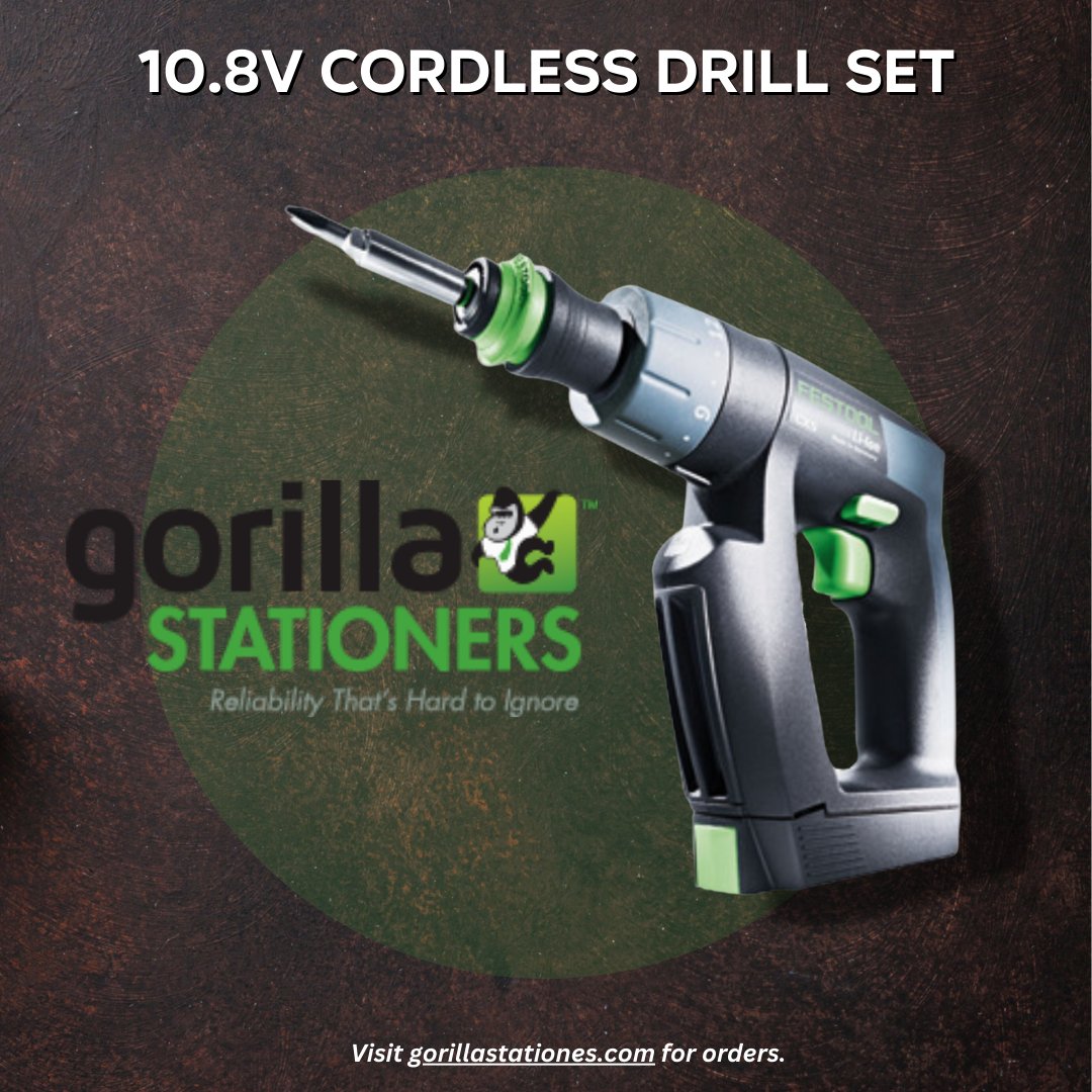Don't let the size of this drill fool you. Apart from performance, its design makes this standout from the rest. Check this out: gorillastationers.com/collections/ha… #GorillaStationers #OfficeSupplies #HardwareSupplies #HardwareProducts