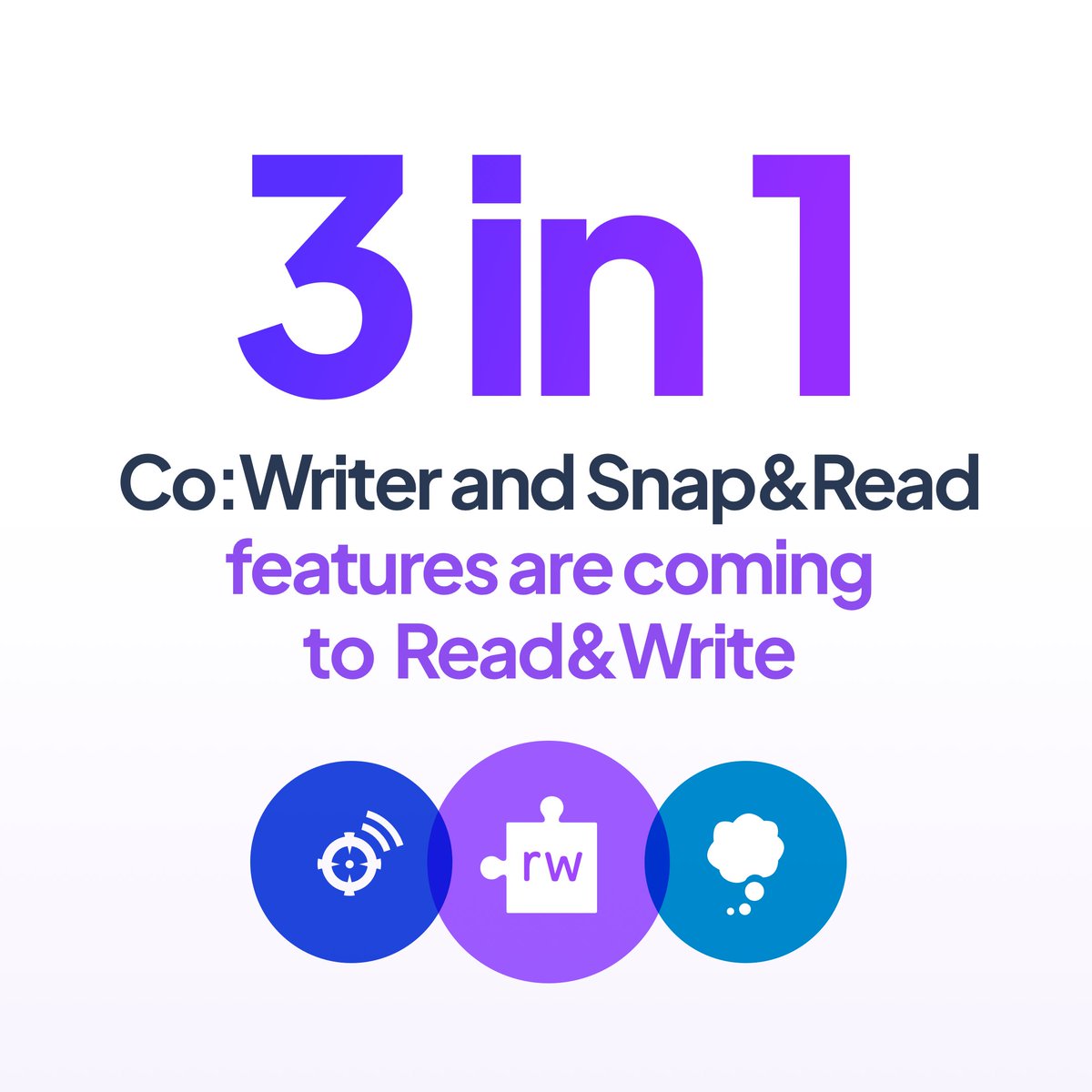 Exciting updates for Read&Write for Google Chrome kick off July 1, 2024! 🎉 New features from Co:Writer and Snap&Read are coming your way. Ready to support even more learners? Find out more on our blog ➡️ text.help/Wpvi0O #EdTech #Accessibility #AssistiveTechnology #AT