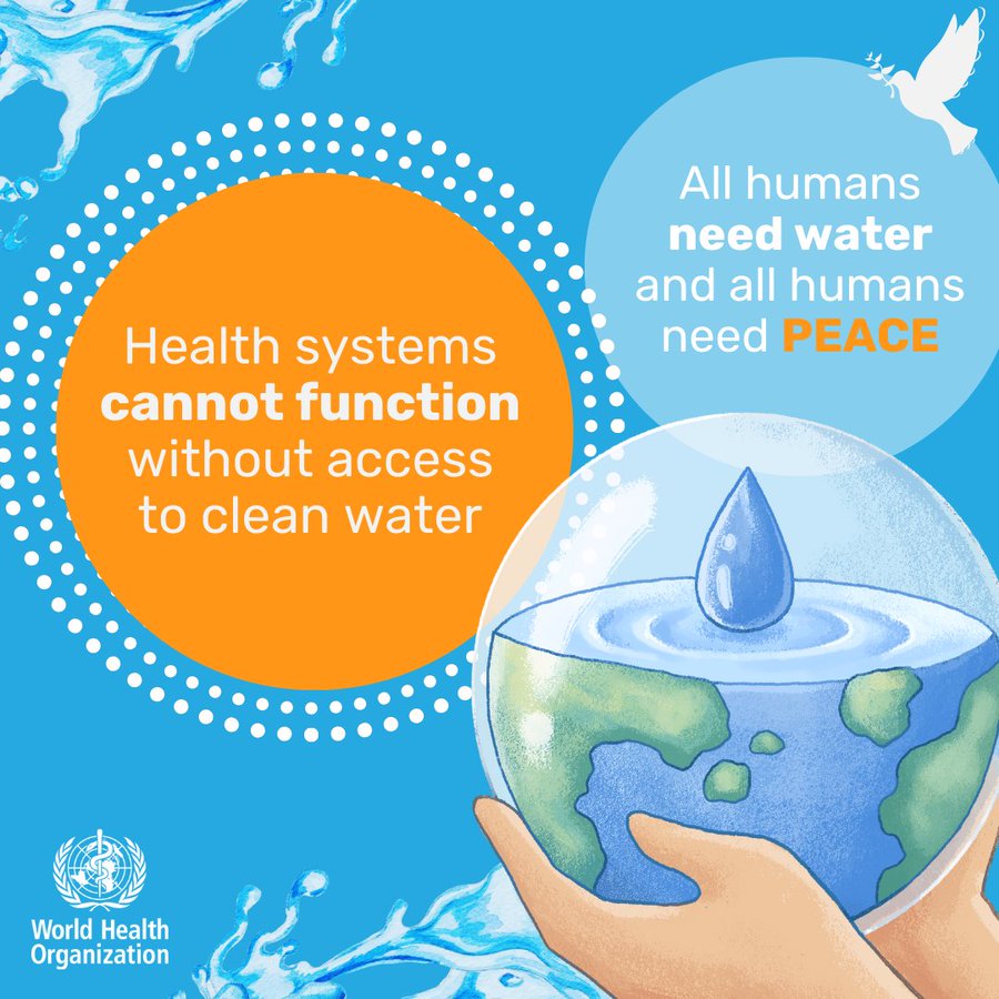 Access to safe water and sanitation is not just about preventing diseases such as diarrhoea, cholera, typhoid, polio, or dysentery; it's about upholding human rights.⁠
⁠
from: who.int/news/item/22-0…⁠
⁠
#WorldWaterDay