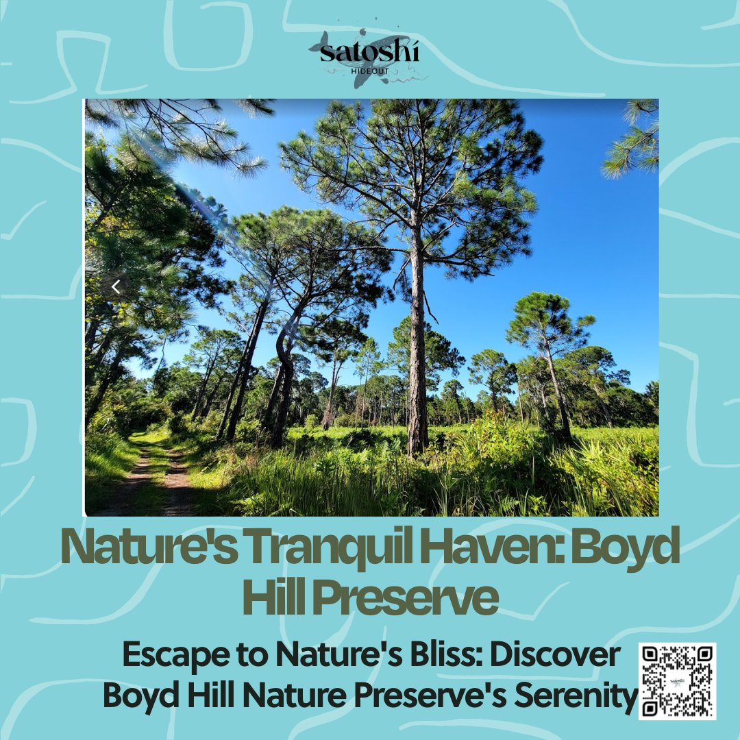 'Connect with nature at Boyd Hill Nature Preserve, a beautiful natural habitat in #stpete. #satoshihideout #thehideoutyouvebeenlookingfor'