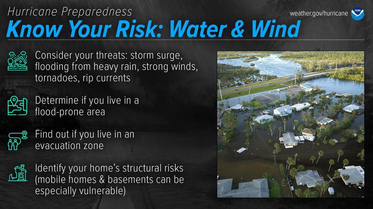 #PGCACEmergencyResponse Tip: The 1st step in preparing for hurricanes is to know your risk. They're not just a coastal problem, so find out today what types of water & wind hazards could happen where YOU live: noaa.gov/know-your-risk… #HurricanePrep #HurricaneStrong #PGCACDST