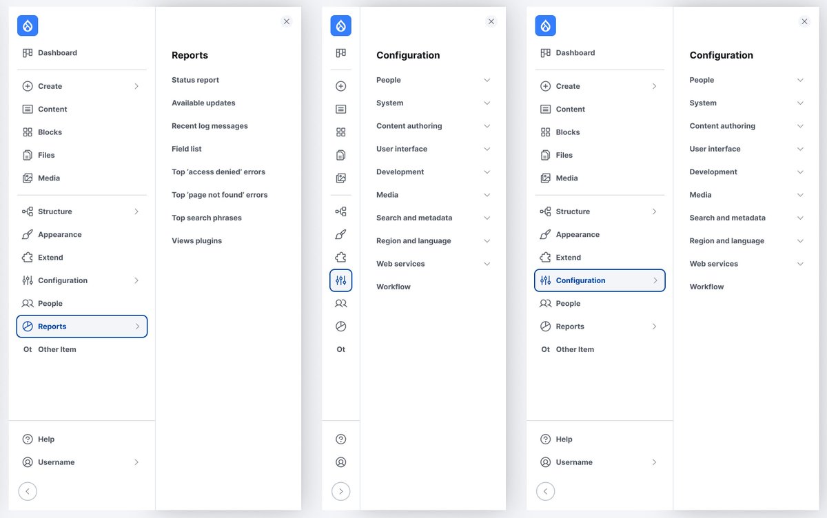 Woot! #drupal 11 will likely have a new admin navigation menu, and with any luck, so will Drupal 10.3! buff.ly/49Sergp Great work by @ckrina and the rest of the contributors!