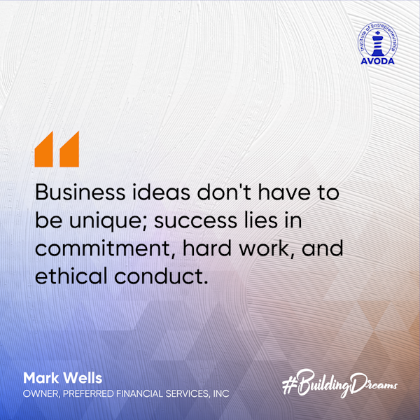 Business ideas don't have to be unique; success lies in commitment, hard work, and ethical conduct. - Mark Wells

(Entrepreneurial Reflections, Class Snippet)

Comment 'More Insights' for more exclusive insights from Mark Wells' Class session!

#BuildingDreams #FiatLux