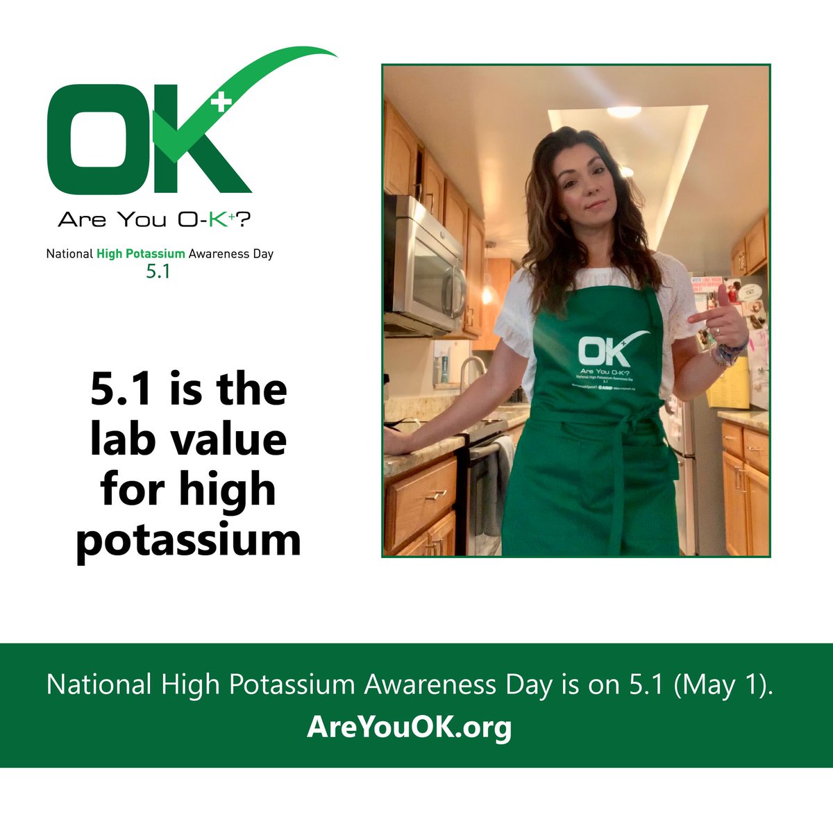 Did you know that a lab value of 5.1 indicates the onset of high potassium? That's why on May 1, we observe High Potassium Awareness Day, raising awareness about the condition & its management. For insights into managing hyperkalemia, explore our module at shorturl.at/wGX39