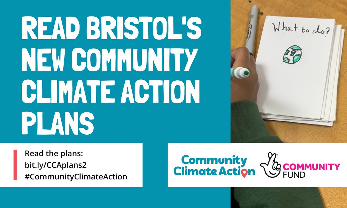 12 months in the making, 5 organisations from across the city have co-created Bristol’s new #CommunityClimateAction plans to ensure community is at the heart of fast and fair climate action in Bristol. Coordinated by @bcnpartnership bit.ly/CCAplans2