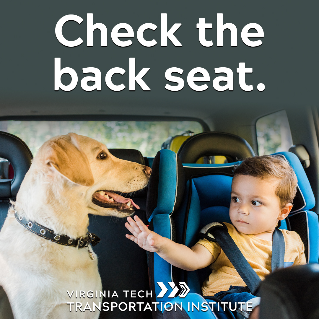 Today is National Heatstroke Prevention Day. Learn how you can help prevent child hot-car deaths through technology from this #VTTI report. #TransportationSafety #CheckTheBackSeat  #PreventHotCarDeaths ow.ly/wJM050Rp20w
