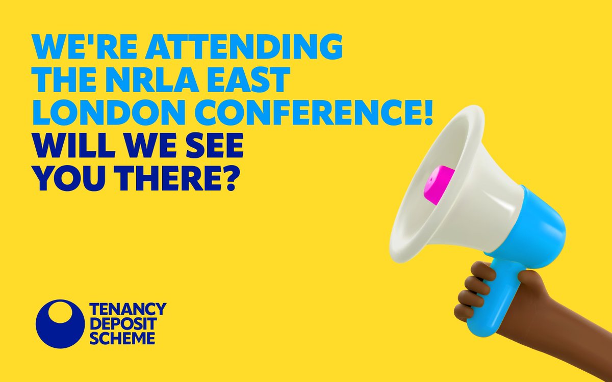 Exciting news! We'll be attending NRLA East London Conference on May 22nd! 📅 Michael Hill from TDS will be there to talk about all things tenancy deposit protection. 🏠 nrla.org.uk/events/meeting… #NRLAOnTour #TenancyDeposit #LandlordLife