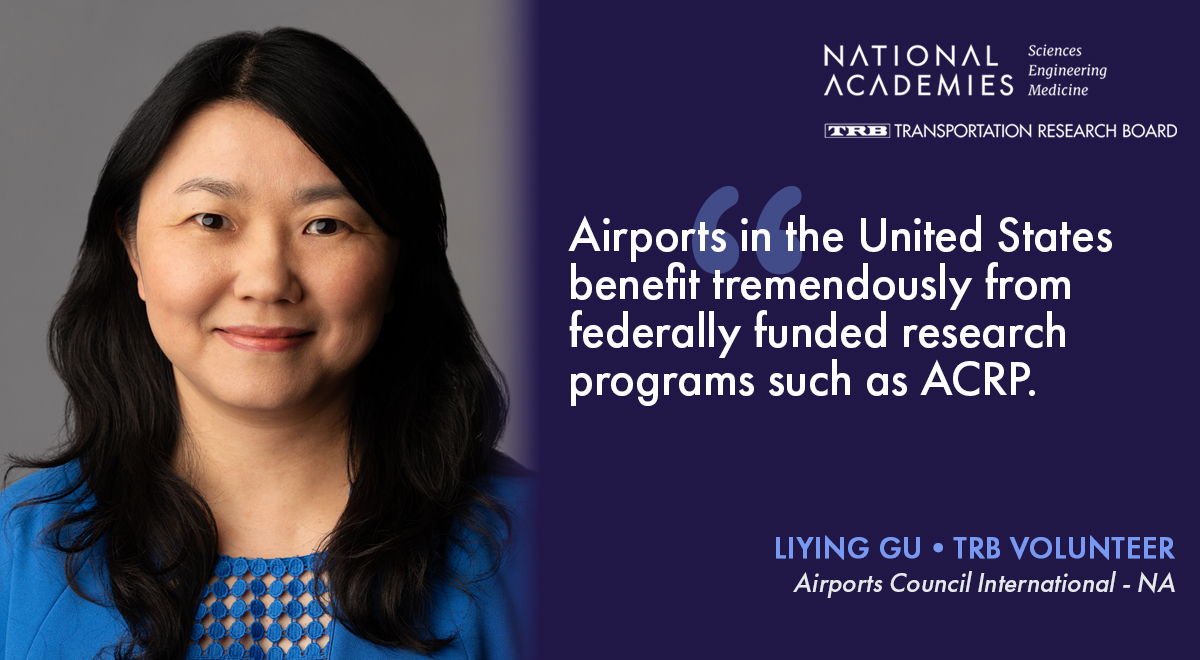 Vice President, Economic Affairs and Research at Airports Council International and #TRBvolunteer Liying Gu is a supporter of evidence-based public policies. Learn more about her work in TR News. #AAPI #ACRPimpact ow.ly/TKNM50RpxuV