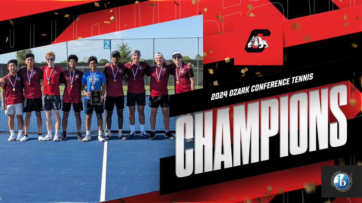 Congratulations to our Boys Tennis Team for winning the last Ozark Conference Tennis Tournament yesterday. They defeated Bolivar, 5-0, in the finals to claim 1st Place! @AthleticsAtSPS @OzarksOzone