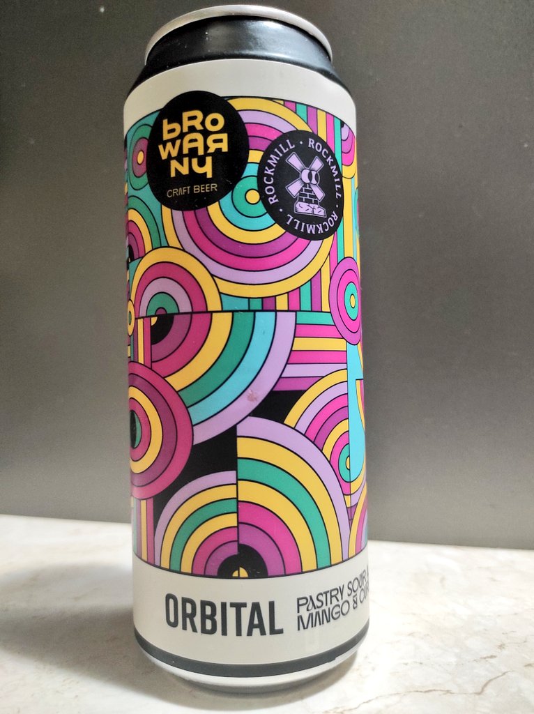 BojanowskiMarek's tweet image. #457
🍺 Orbital 
🇵🇱 Browarny Craft Beer/Rockmill
Pastry Sour Ale
Alk. 6.0%
Ekst.wag. 18.0
3/5
#craftbeer #polishbeer 
#sourale #mango #piwokraftowe #browar #browarnycraftbeer #rockmill  #beerpics #wroclaw