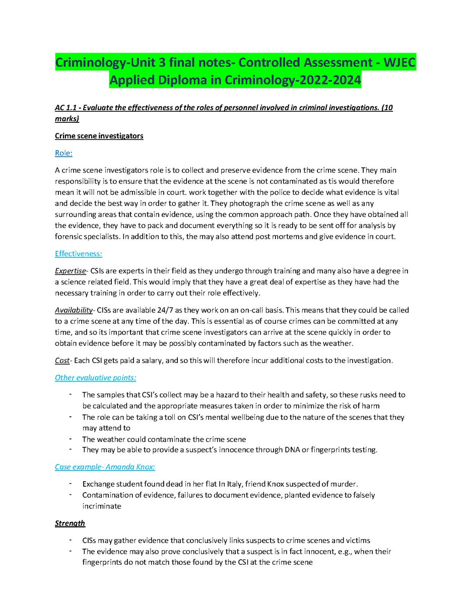 bond_johnn77714's tweet image. Criminology Unit 3 final notes Controlled Assessment WJEC Applied Diploma in Criminology 2023/2024
hackedexams.com/item/11240/cri…
#CriminologyUnit3 #finalnotes #ControlledAssessment #hackedexams