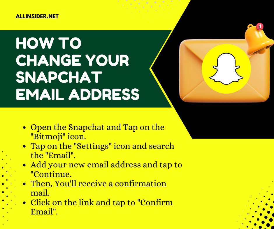 How to Change Your Snapchat Email Address?

Check out this quick tutorial to learn how to change it in a snap!
.
.
.
.
.
#SnapchatTips #EmailChange #TechHacks #SnapchatLife #DigitalSavvy #TechTutorial #EmailManagement #SnapHack #StayConnected #SocialMediaHowTo #TechTricks