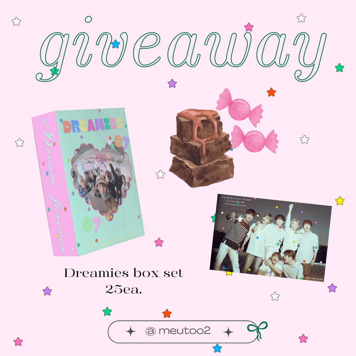 pls kindly rt !
Giveaway for mommy dreamies 🩵🩵

- Don’t put me in a B O X  7o7%
(  🥨 snack box 25ea. Only  )

🗓️Date: 23 June 2024
⏰Time: TBA
📍Location: Rajamangala National Stadium 

#NCTDREAM_THEDREAMSHOW3inBKK 
#NCTDREAM_THEDREAMSHOW3_in_BKK 
#NCTDREAM_THEDREAMSHOW3