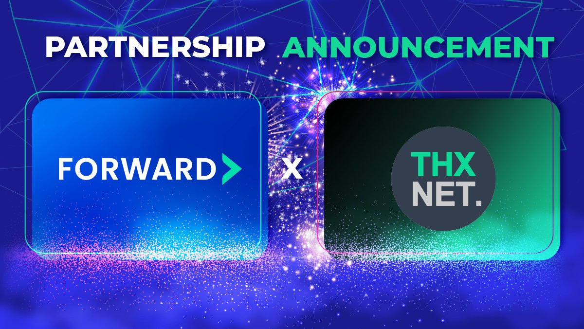 Partnership Alert! 🎊 @ForwardProtocol x @THXNET_Web3aaS Let’s welcome our new partner, THXNET! THXNET is a hybrid W3aaS platform that bridges Web2 and Web3, offering seamless integration solutions for users and businesses. Web3 is just a click away with Forward's AI-powered,…