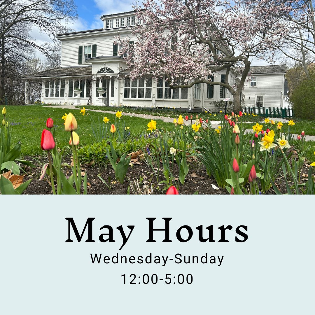 Its gonna be May...hours. We're open from Wednesday to Sunday all month from 12:00-5:00. last entry is 4:45. Come and visit! #LdnOnt #LdnMuse