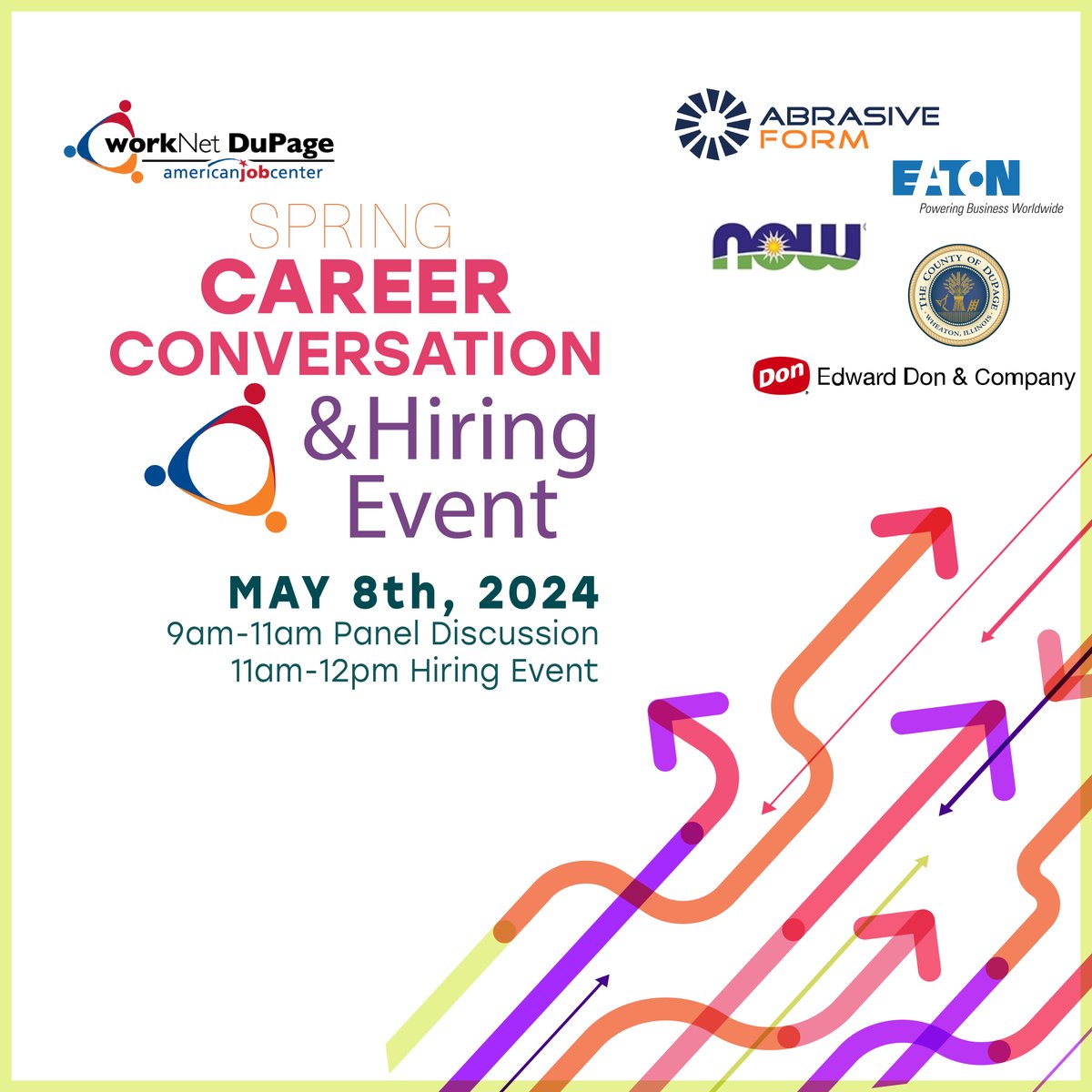 👉👉👉  ONLY A HANDFUL OF SPOTS LEFT ❗❗❗

Career Conversation & Hiring Event 
Wednesday, May 8 
9am - 12pm

Info & registration:
ow.ly/eIja50RsYvQ