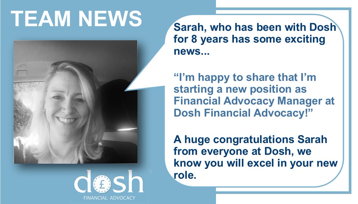 We have some exciting news from one of our team members Sarah. She is moving into a new role as Financial Advocacy Manager! 👏🎉 Huge congratulations Sarah, you will be fantastic in your new role! 😊 🔗 Learn more about working for Dosh on our website! loom.ly/uRllLAQ