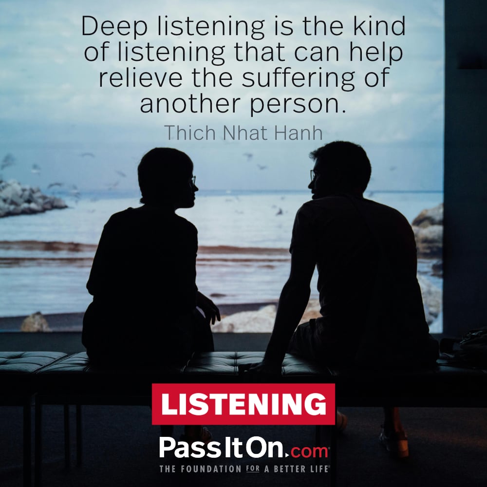 #listening #passiton
.
.
.
#listen #deep #kind #help #relieve #suffering #person #heal #healing #love #compassion #see #others #goals #inspiration #motivation #inspirationalquotes #values #valuesmatter #instadaily #instadailyquotes #instaquotes #instaquotesdaily #instagood