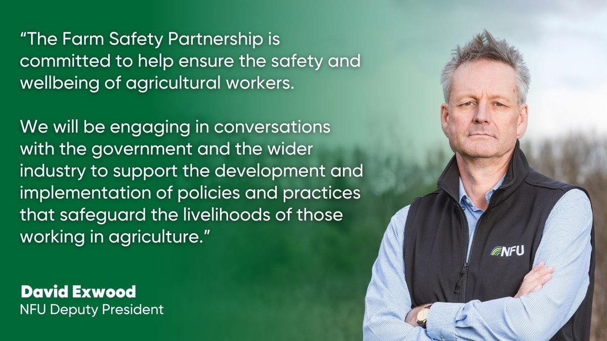 National Farmers' Union (@nfutweets) on Twitter photo NFU members | NFU Deputy President David Exwood (<a href="/DavidatWestons/">David Exwood</a>) has taken over the responsibility of chairing the Farm Safety Partnership (<a href="/FSP_England/">FSP England</a>)
We are committed to improving farm safety & working towards a safer sector.
Find out morešow.ly/8P8U50RtnFr NFU members | NFU Deputy President David Exwood (<a href="/DavidatWestons/">David Exwood</a>) has taken over the responsibility of chairing the Farm Safety Partnership (<a href="/FSP_England/">FSP England</a>)
We are committed to improving farm safety & working towards a safer sector.
Find out morešow.ly/8P8U50RtnFr