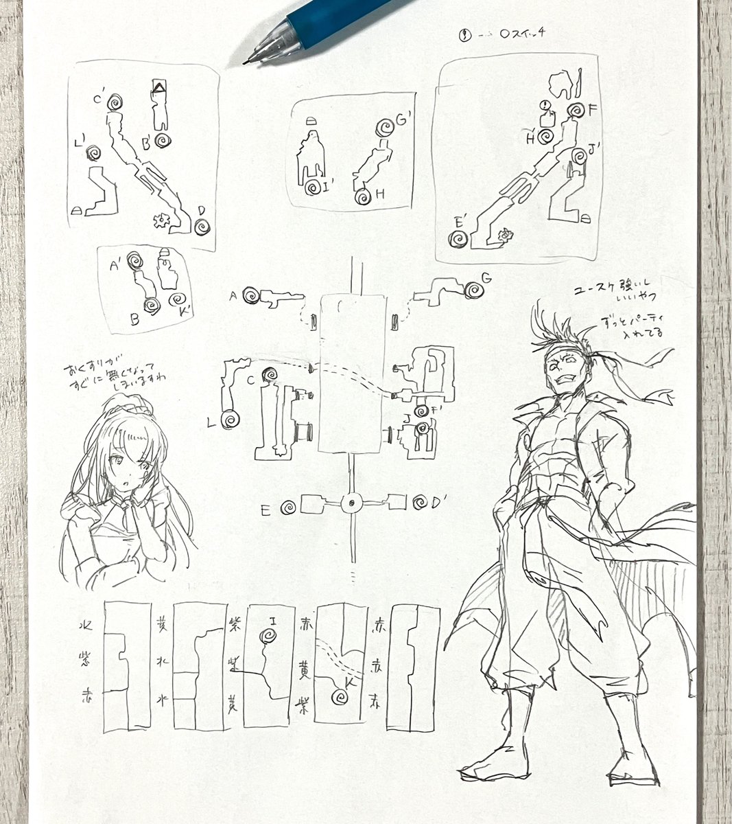 迷子になりすぎてマッピングした
この手書きで攻略する感懐かしいな 