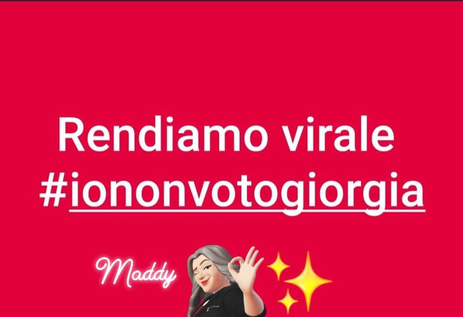 #iononvotoGiorgia 👇