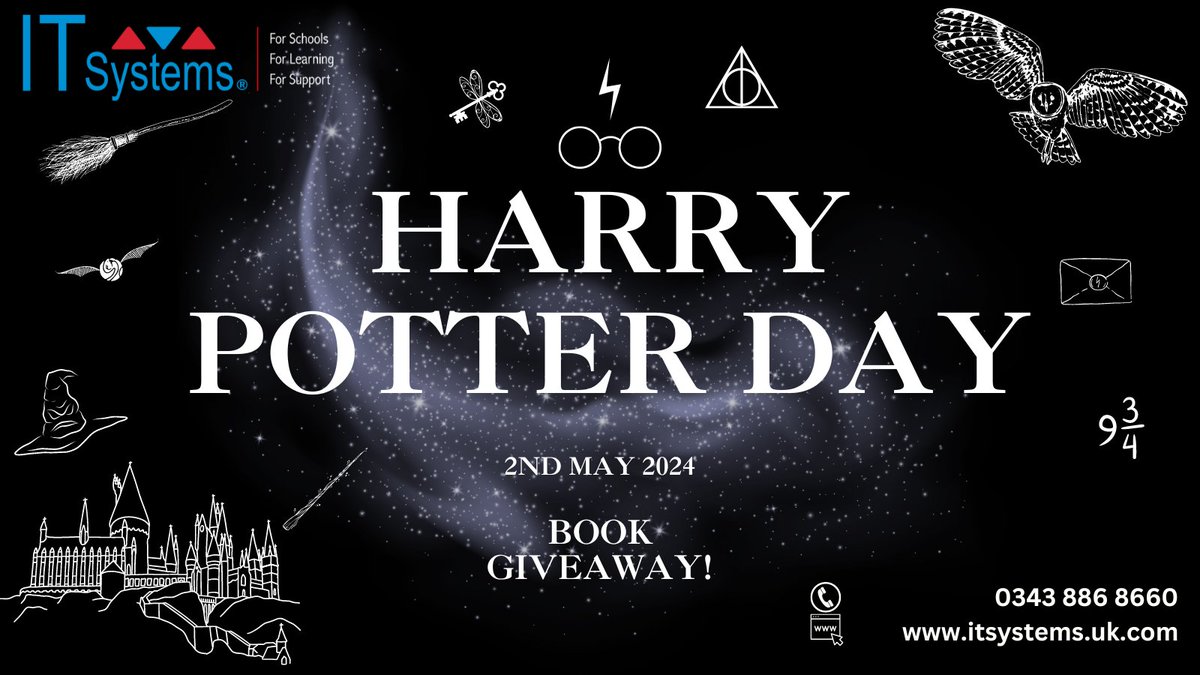 Tomorrow is Harry Potter Day!

To celebrate we are giving away a set of Harry Potter books. All you need to do to be in with a chance of winning, is to like and share this post. We will announce the winner on the 9th May.

#HarryPotterDay #BookGiveaway #Thankyou  #Schoolspartner