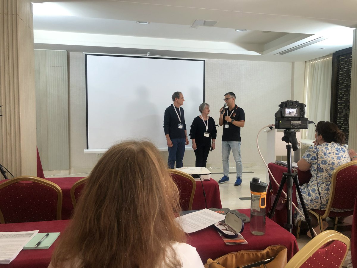kineacqua's tweet photo. First day of the conference, the official opening cerimony: let the learning and sharing begin!🤓
It is a lovely day here on Tenerife, sunny and windy, and the qigong we did this morning was  the best way to get in the mood.❤️ https://t.co/P1NNbdMIsJ