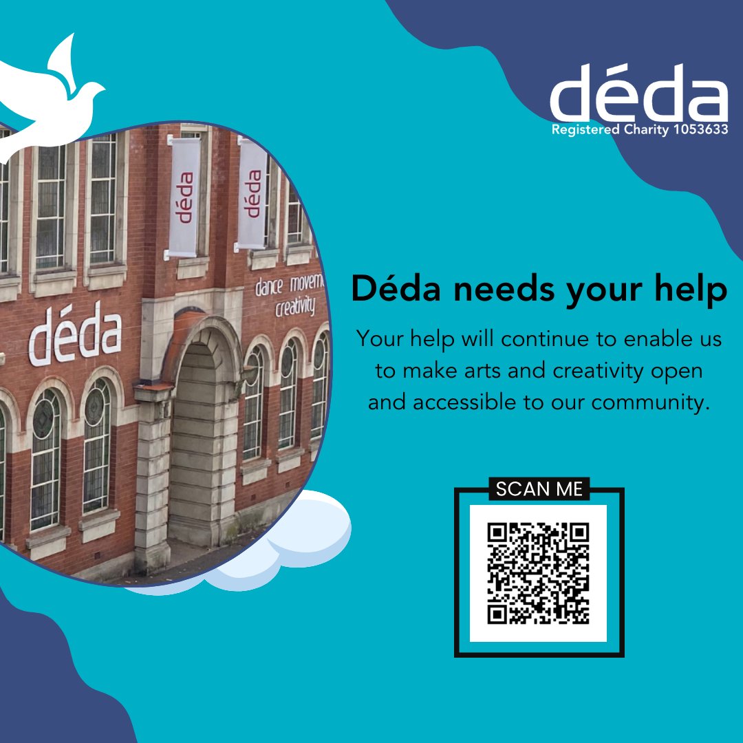 Support Déda in keeping arts accessible! Your monthly donation of £2 provides free hot drinks, £6 funds a child's dance class, and £10 offers discounted tickets. Join us in making a difference! 🌟