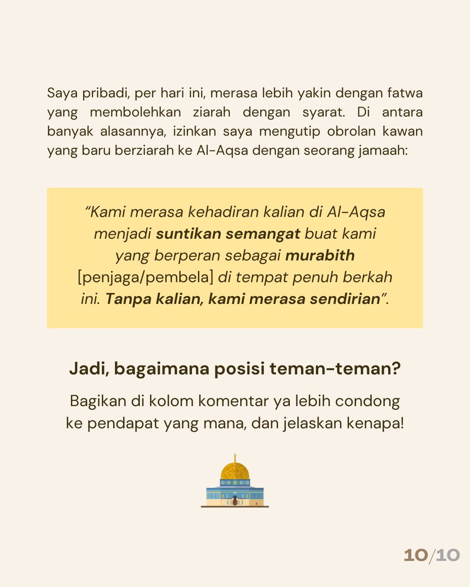 gilangbinlukman's tweet photo. Ini posisi saya. Tentu gak saklek dan bisa berubah, terutama jika studi empiris yang saya sebut di slide 7 bisa kasih basis kuat bahwa mudharat kunjungan lebih besar dari maslahat.

Bagaimana dengan teman-teman, lebih condong ke posisi yang mana? Bagikan pandanganmu ya! https://t.co/SKNkfHI5mf