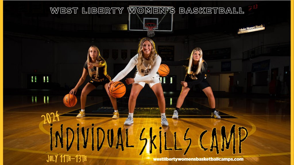 Registration for our Individual Skills Camp is 𝙇𝙄𝙑𝙀 today‼️ 🗓️July 11th-13th 🏀Girls entering 3rd-8th grades 💲Overnight, group & commuter rates available 📝Register by Wed. July 3rd 💻westlibertywomensbasketballcamps.com #wlufamily