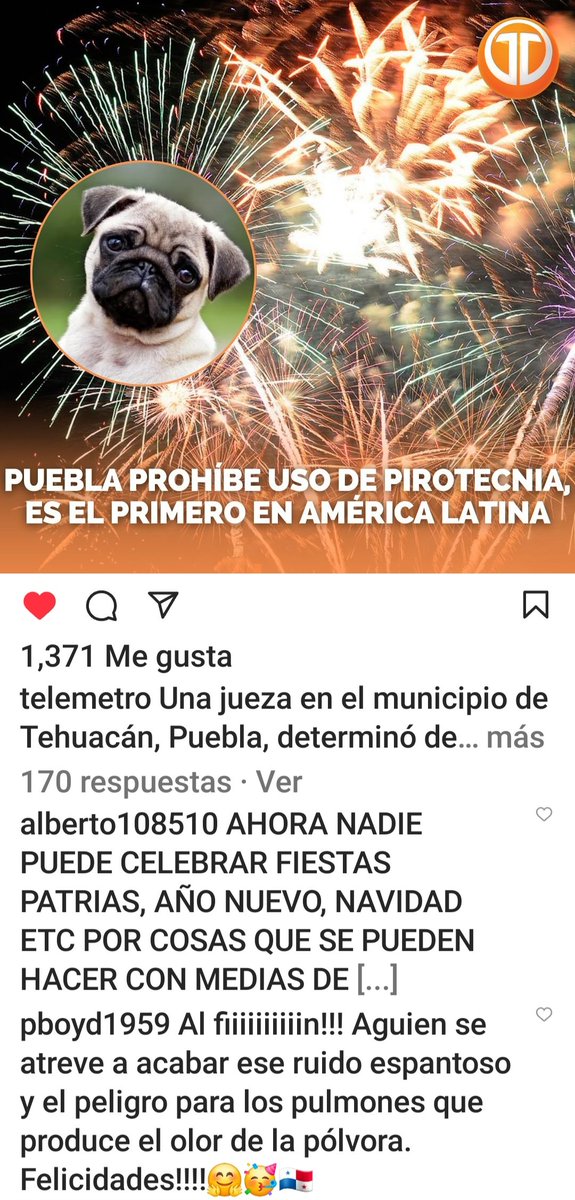 Mayer por favor no te olvides de eliminar la pirotecnia, muchos te lo vamos a agradecer 🤗🥳😘 <a href="/Mayer/">Mayer Mizrachi</a>