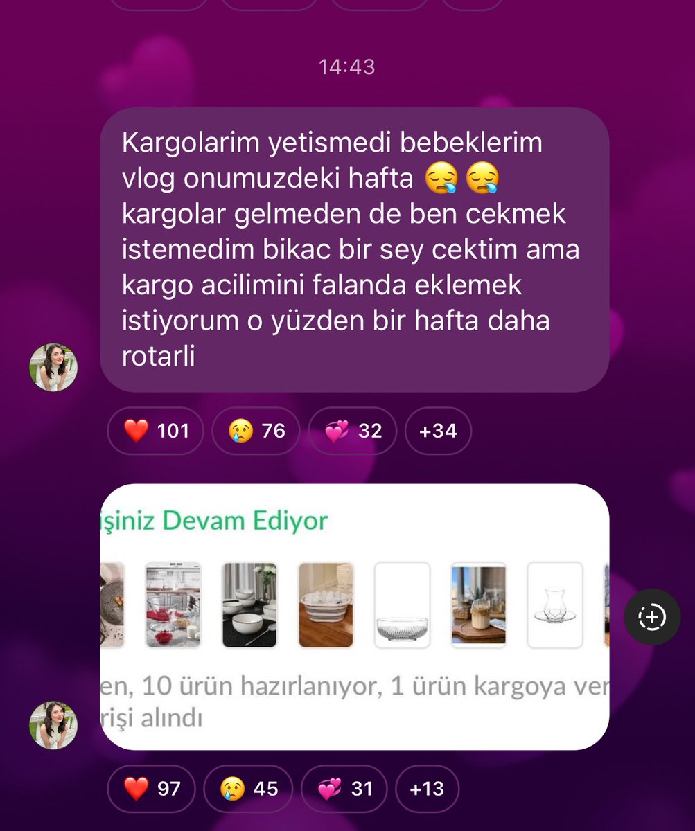 Yetişmemiş olabilir kargoları da dahil etmek isteyebilirsin bunada okeyim ama biz stok video derken bu durumlar için diyorduk elifim 2 hafta kanal boş kalmış olucak algoritma denen bişey var bare oyun moyun videosu çekip atsanız kanal boş kalıcak #elsed #elifnuryel #sedatpolat