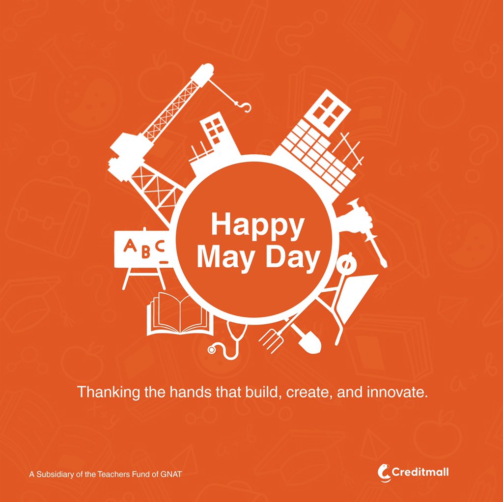 Today we honor all workers 💪🏾📈

Happy May Day!

#creditmalllimited #buynowpaylater #mayday2024 #getmooorewithcreditmall #shopeasy #splitpayments #lifecomfortable #teachersfund #financialservices #accra #kumasi #tamale #ghana