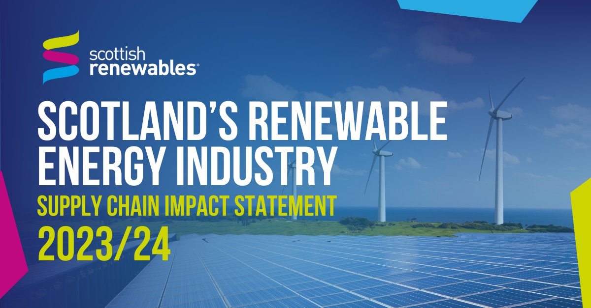 Leading the way in sustainable growth, Scotland’s renewables sector shows vibrant economic impact and job creation. Find out more in this year’s Supply Chain Impact Statement 23/24. tinyurl.com/2s4zu43v