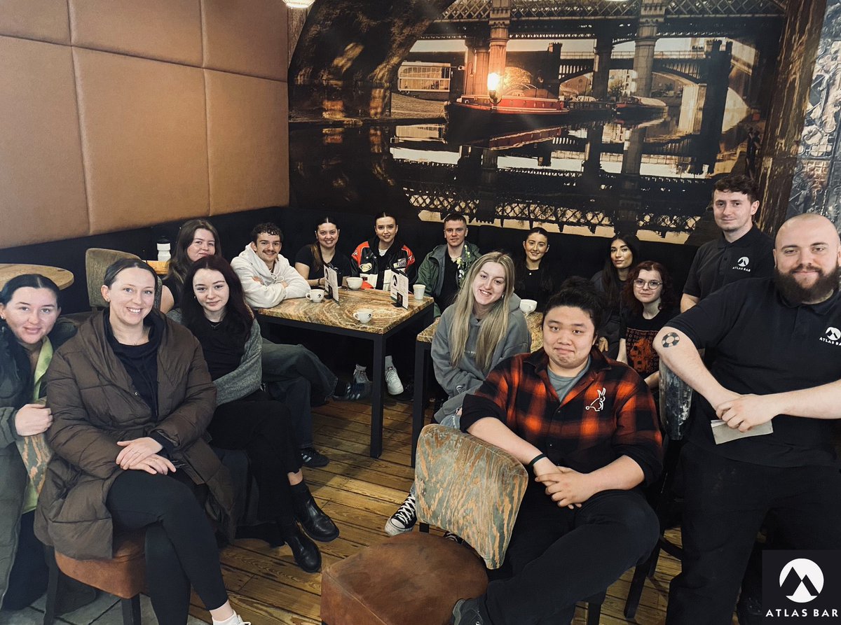 #GinADayMay Day 1: Selfie It's that time of the year again. Here’s a great #Selfie of our incredible @TheAtlasBar range and some of our amazing team! Here’s to another #gin-tastic month #Manchester! @gin_a_ding_ding 🍸🎉