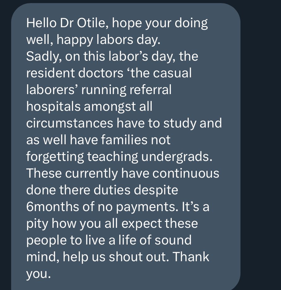 Very sad that on #LaborDay2024 Senior House Officers who work day & night with minimal or no rest, in addition to attending classes, Doing surgeries & teaching the young Drs, HAVEN’T been paid for 6months now. @MinofHealthUG 🇺🇬WHY this recurrent issue? #UgandanHealthExhibition