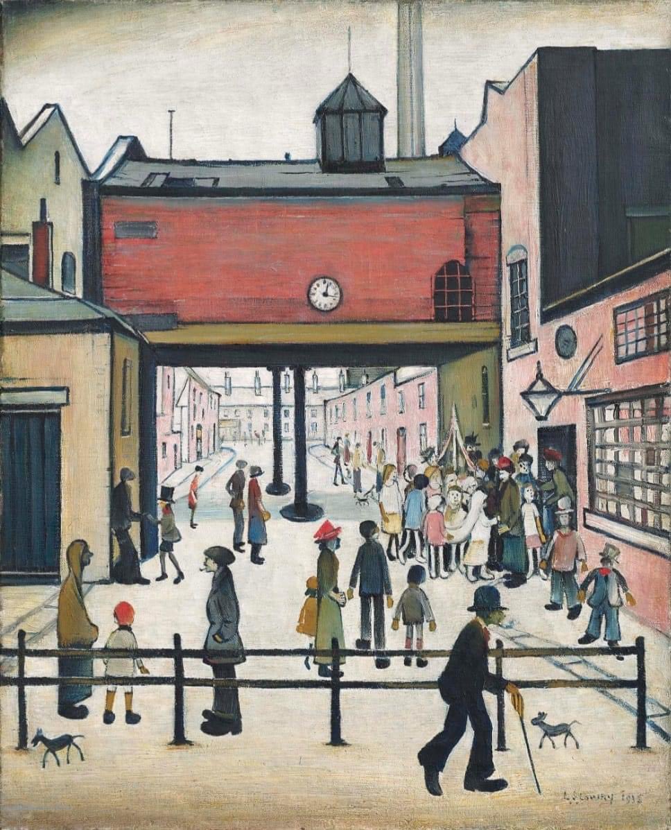 GroomB's tweet photo. May Day, 1935, by L.S. Lowry. #NorthernArt https://t.co/vTmeH8pBsZ
