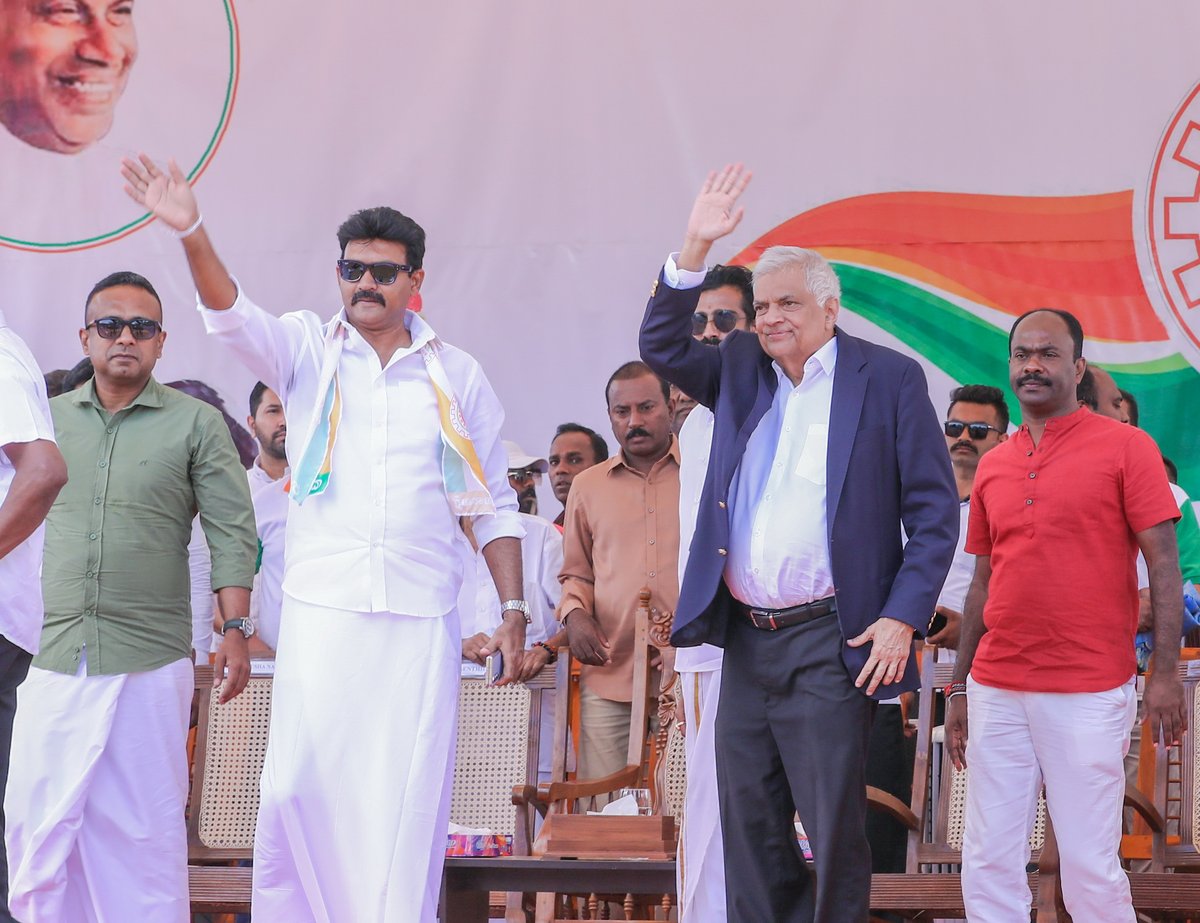 Addressing the #MayDay rally of Ceylon Workers' Congress, President Ranil Wickremesinghe reiterated his unwavering commitment to addressing challenges faced by the plantation community, affirming his dedication to safeguarding their rights during his tenure as President. (1/6)