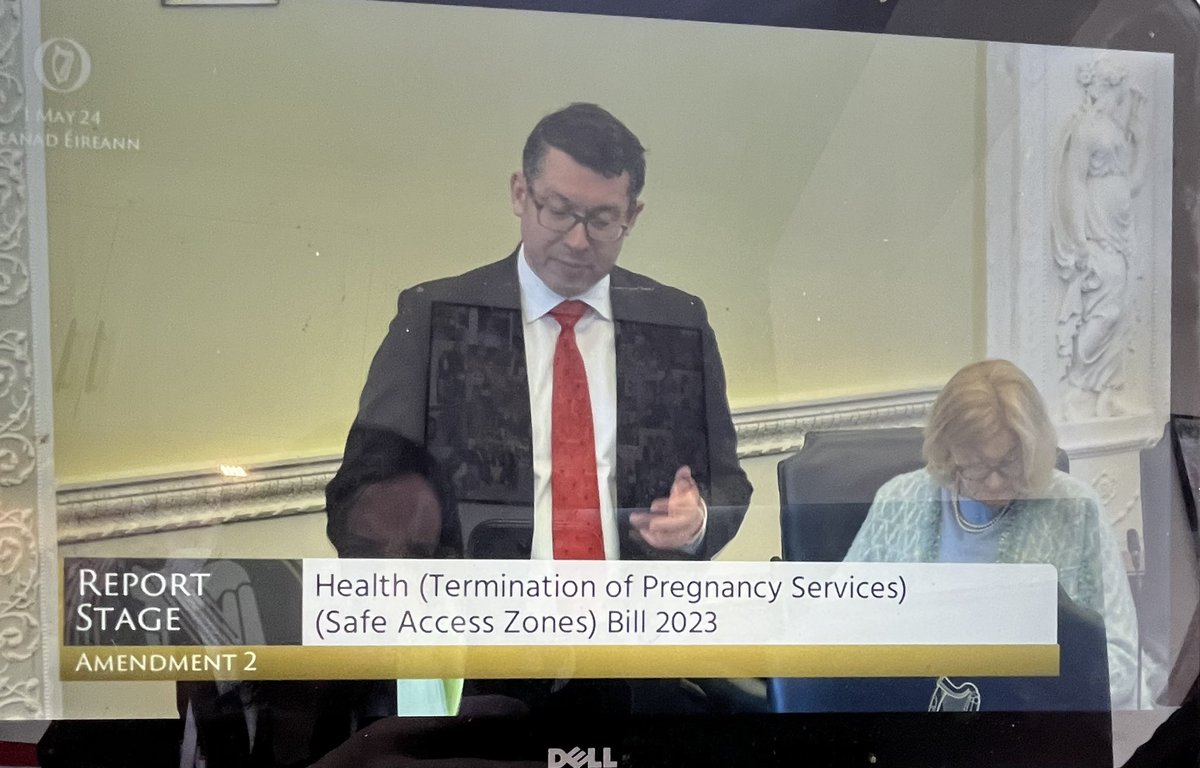 Safe Access Zone Bill is in front of the Seanad again this morning. 

It continues to be delayed by two senators winding down the clock  - but Minister for Health @DonnellyStephen is in the chamber to see it through & we are inching forward

#safeaccesszones #AbortionIsHealthcare