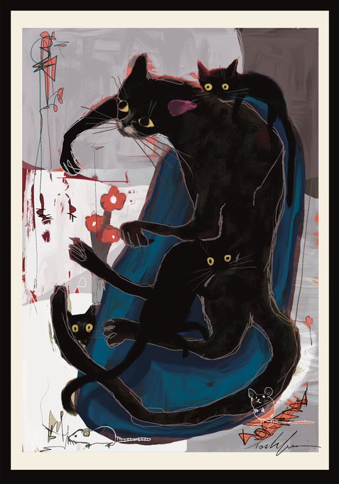 「黒猫」のTwitter画像/イラスト(新着)｜5ページ目