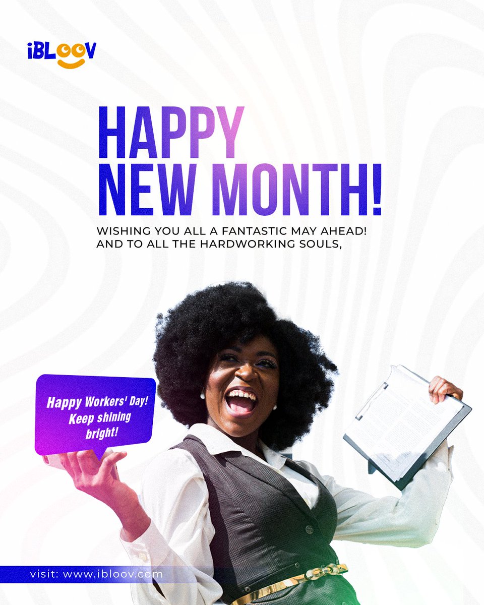 Welcome, May! 🎉 Here's to a month brimming with new beginnings, boundless possibilities, and heaps of joy! Sending a special shoutout to all the hardworking souls on this Workers' Day – keep shining your light!

✨ #HappyNewMonth #WorkersDay