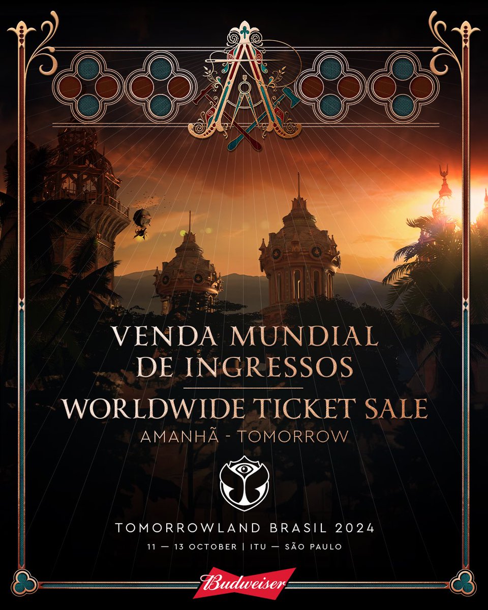 A Venda Mundial de Ingressos para o Tomorrowland Brasil 2024 abre amanhã, quinta-feira, 2 de maio, às 10:00 BRT | 15:00 CEST.