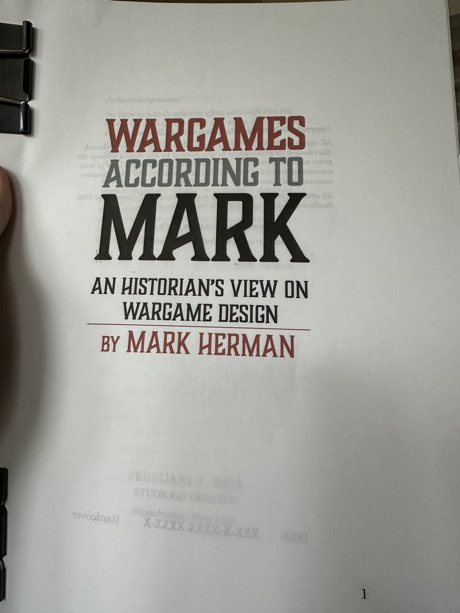 My book will shortly go on GMTs P500. This is the first time that it’s in book format (352 pages). Very excited, but rediscovering that like typesetting of yore small typos creep in. First one is to fix ‘odger MacGownan’. I love publishing, 😂