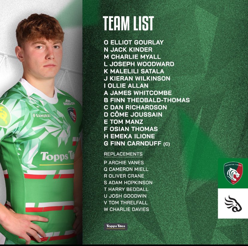 Great to see OO Ollie Crane in the Tigers squad to face Georgia’s Black Lion XV
