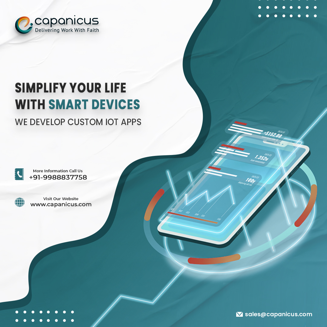 Elevate your lifestyle with the latest trends and technology of Capanicus. We provide better IOT services to users for smart living.

#latesttechnology #trends #iot #technology #smartliving #smartdevices #customapps #capanicus