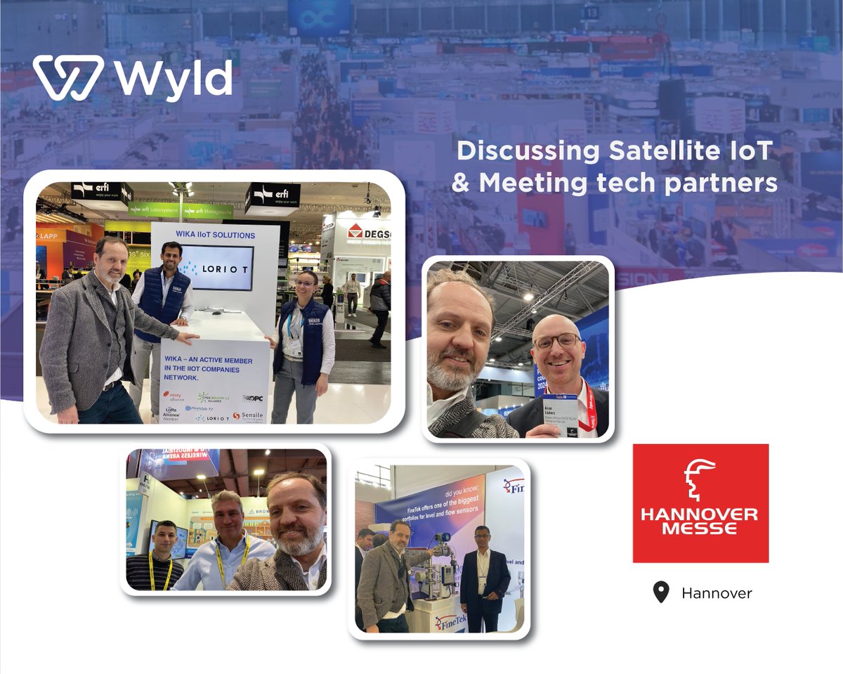 Great time at @hannover_messe last week! Met tech partners from diverse sectors, discussed @WyldNetworks #satelliteIoT solutions, and shared updates on Wyld Connect & Wyld Fusion. Thanks for the innovative insights and fruitful networking!

#HannoverMesse2024 #techinnovation