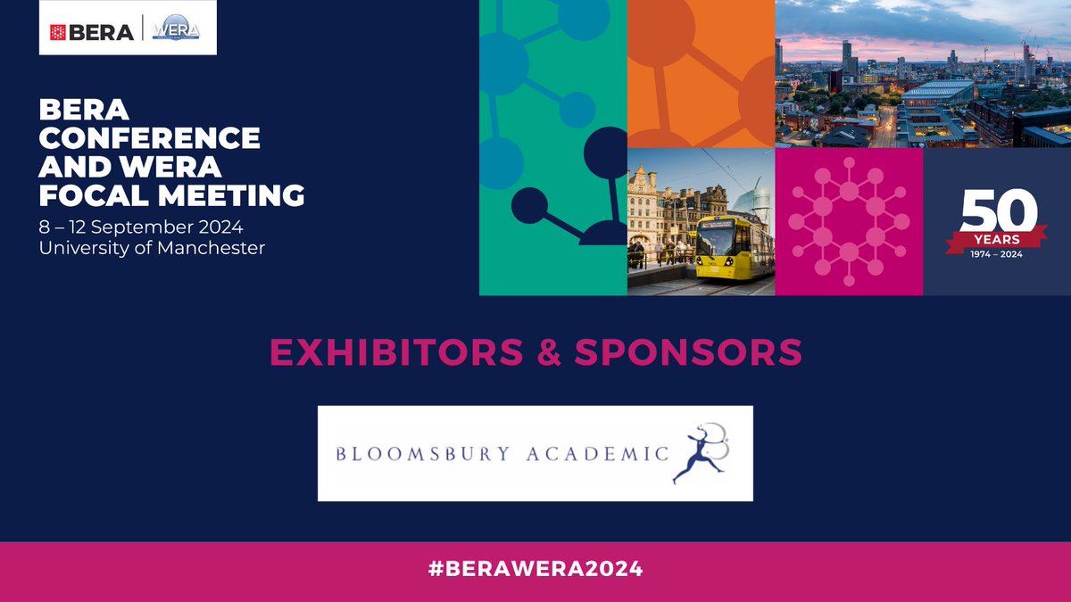 🌟 We are so thrilled to have Bloomsbury Academic (@BloomsburyAcEd) as an exhibitor for the #BERAWERA2024 conference Find out more: bera.ac.uk/conference/ber…